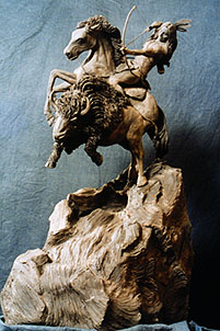 Buffalo Runner Sculpture