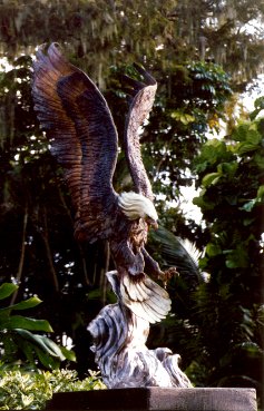Fire & Ice - Eagle Sculpture